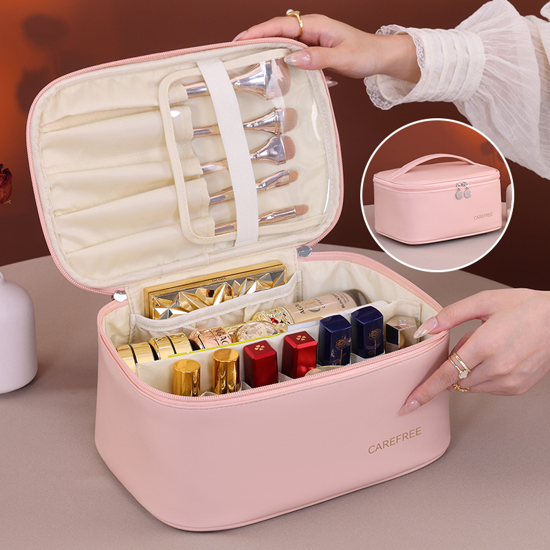 Luxury PU Makeup Bag for Women - Luxury Skincare Box review and price
