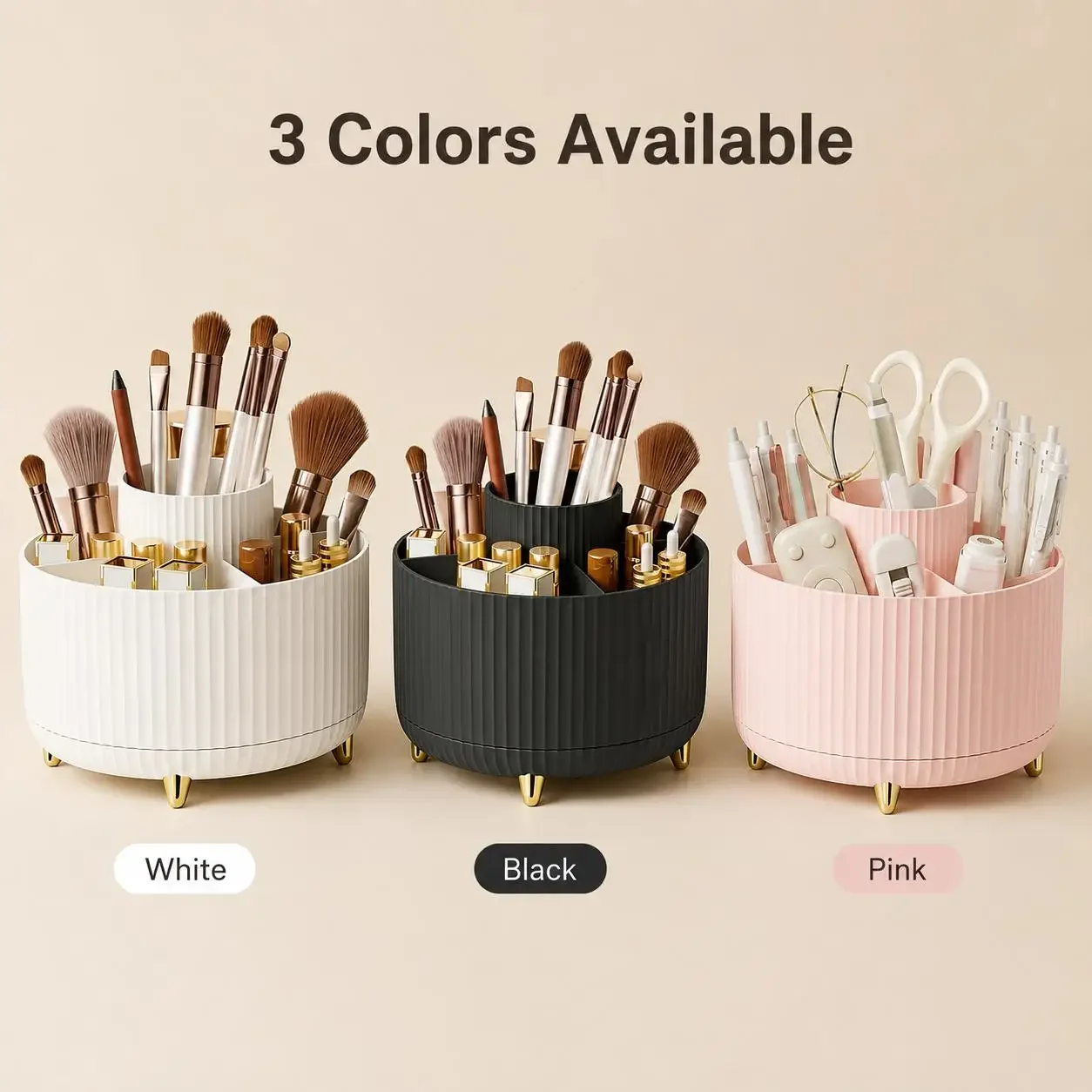360 Rotating Makeup Organizer  - Luxury Skincare Box review and price
