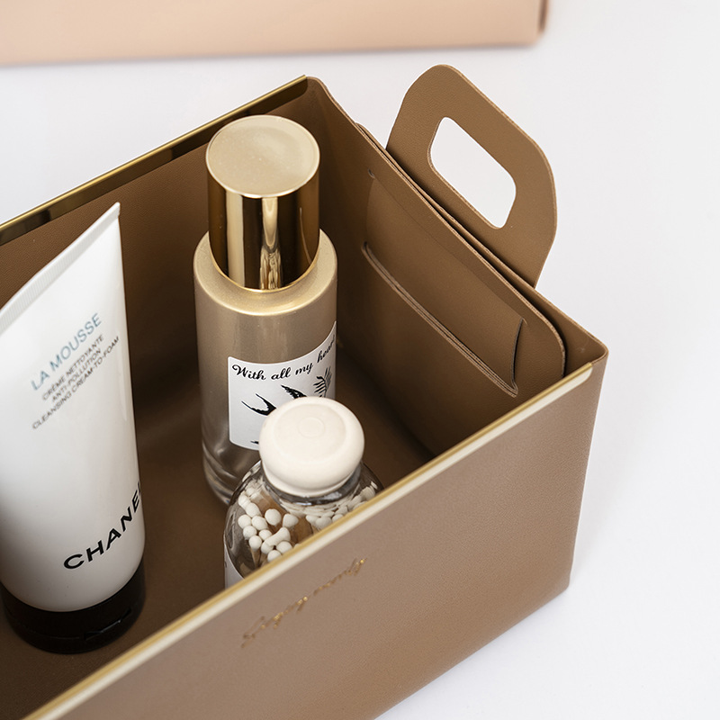 Light luxury leather storage b - Luxury Skincare Box review and price