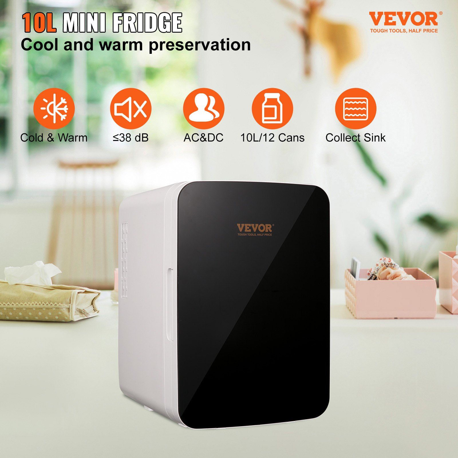 Mini 10-Liter/12-Can Portable  - Luxury Skincare Fridge review and price